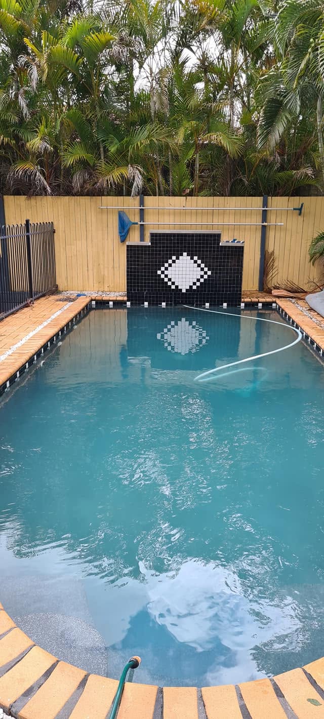 Clean backyard pool in Inala 4077 serviced by Pool Fast Services & Repair